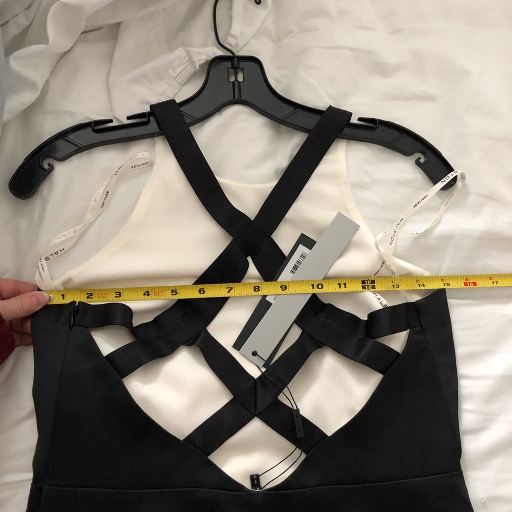 NWT- HALSTON Sleeveless Round Neck Dress - Picture 14 of 16